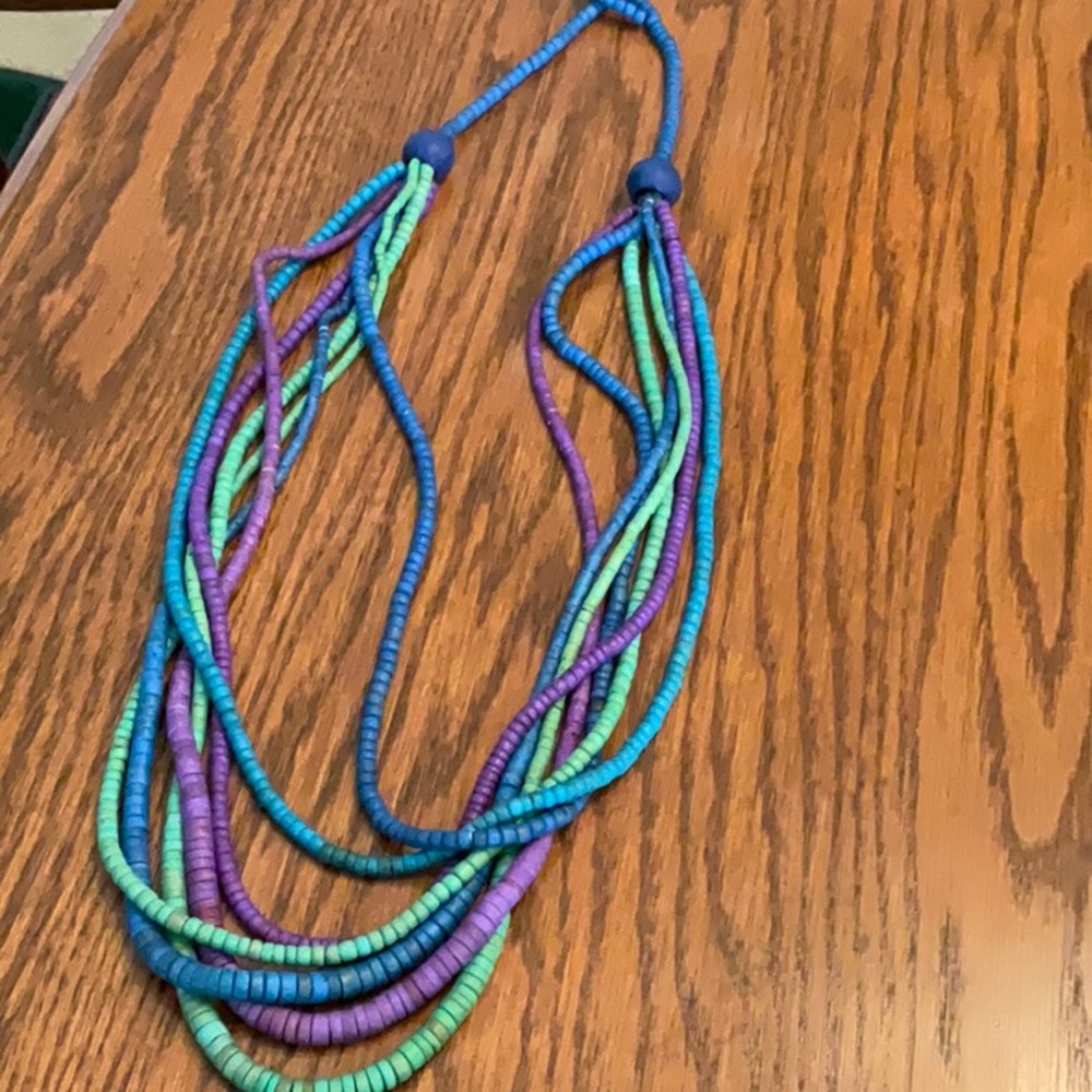 Colorful 30 inch necklace with colorful beads. Brand new, never worn!!